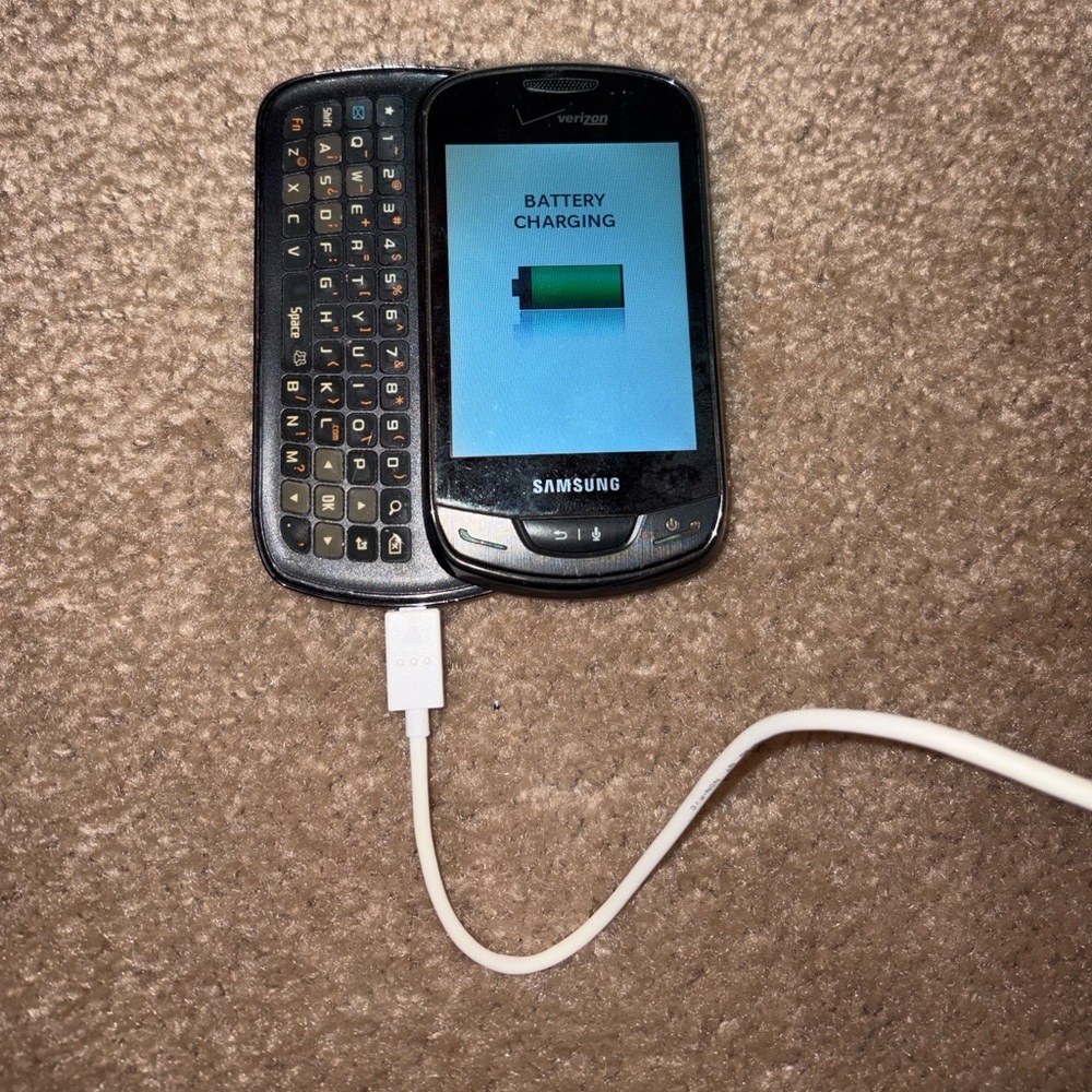 Samsung Brightside U380 Verizon Cell Phone Y2K Side Slide Keyboard w/Charger - Picture 13 of 13